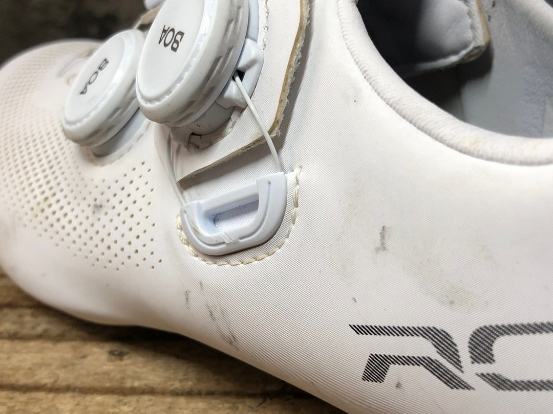 JP134 シマノ SHIMANO RC7 SHRC702M WIDE ビンディングシューズ 3穴 BOA 白 黒 EU41