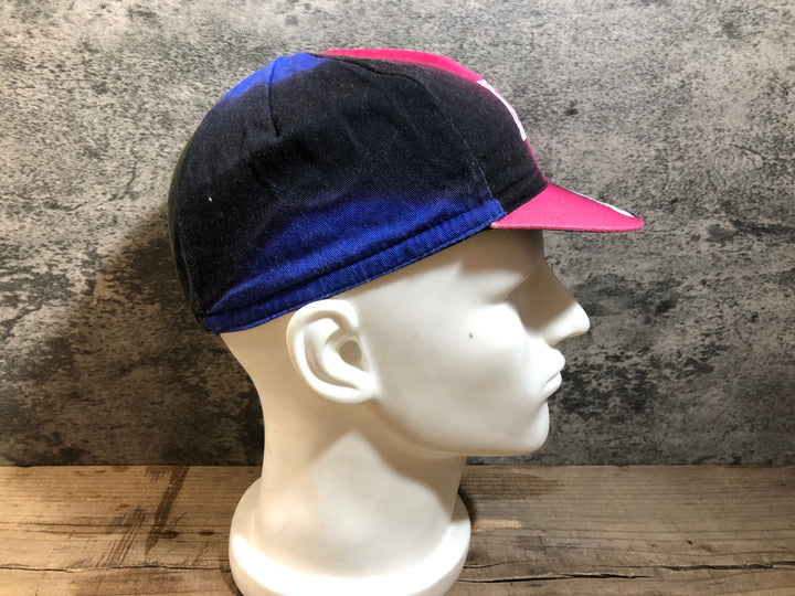 KG259 ラファ Rapha EF EDUCATION FIRST CAP サイクルキャップ ピンク 黒 ONESIZE