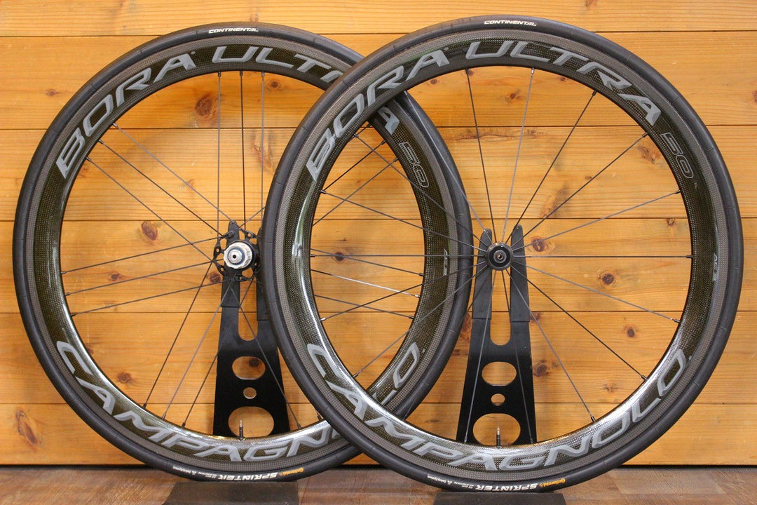 カンパニョーロ CAMPAGNOLO ボーラ BORA ULTRA 50 AC3 カーボン チューブラー シマノ 11/12S ホイールセット 外幅24.2mm 【【名古屋店】