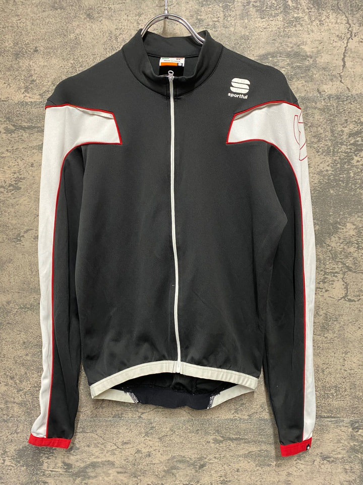 JI920 スポーツフル Sportful 長袖 サイクルジャージ 黒 白 M