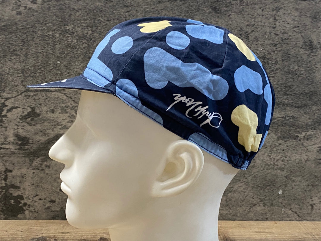 KA307 ラファ Rapha COTTON CAP サイクルキャップ 濃紺 水色 黄 ワンサイズ