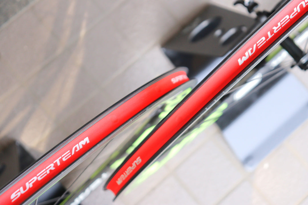 スーパーチーム SUPER TEAM 50mm カーボン クリンチャー ホイールセット シマノ11/12S 【横浜店】