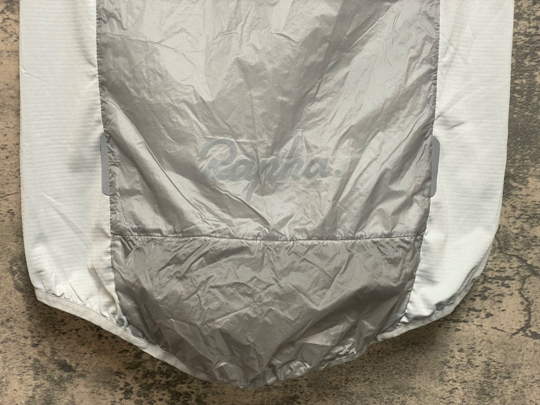 JO044 ラファ Rapha BREVET INSULATED GILET ジレ サイクルベスト グレー 白 S 裏起毛