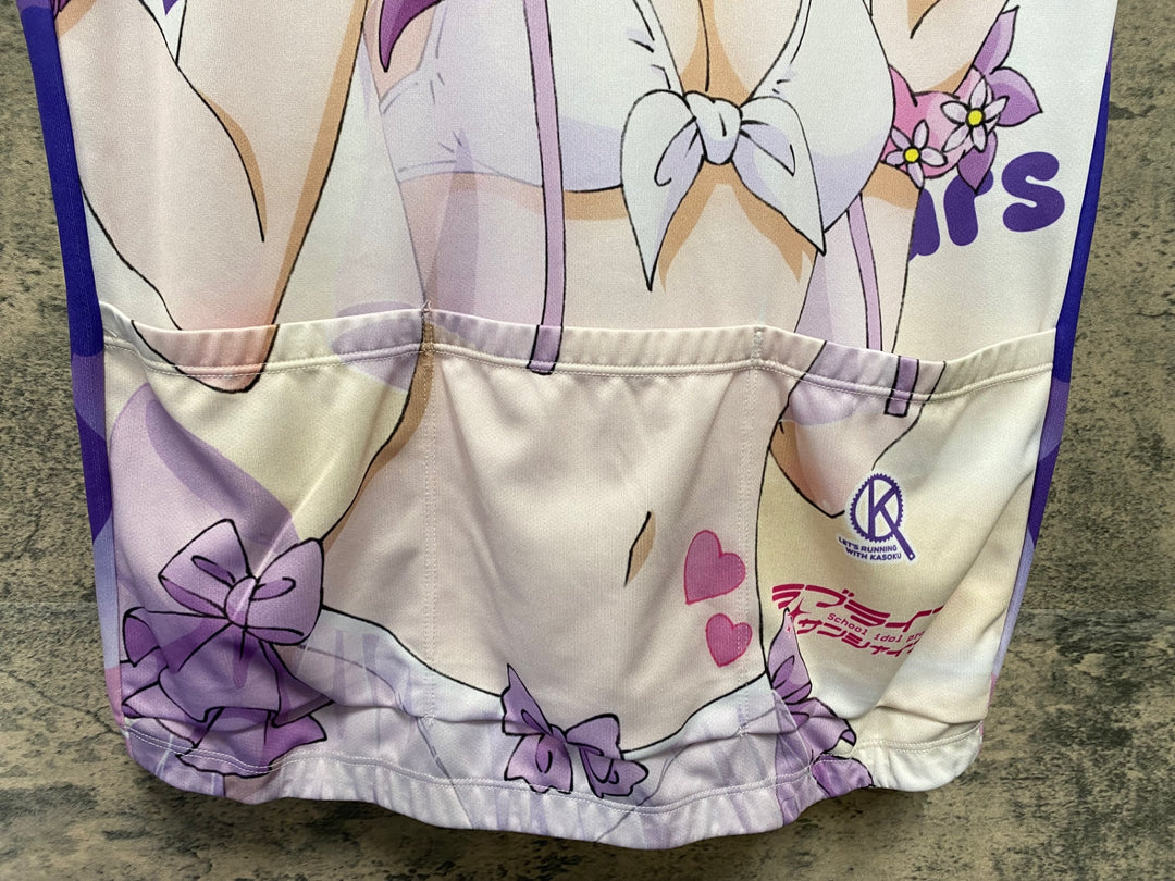 KA078 アウローラ AURORA 半袖 サイクルジャージ 紫 XL ラブライブ！サンシャイン!! 2022 小原鞠莉 痛ジャージ