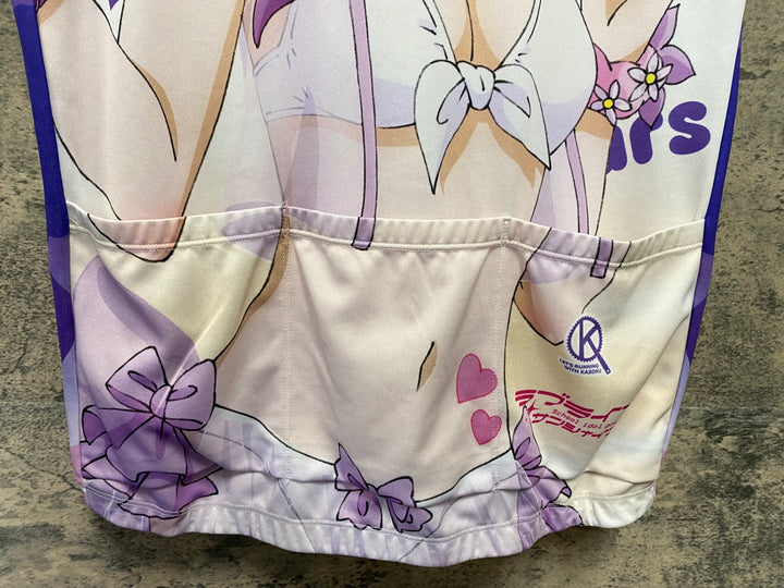 KA078 アウローラ AURORA 半袖 サイクルジャージ 紫 XL ラブライブ！サンシャイン!! 2022 小原鞠莉 痛ジャージ