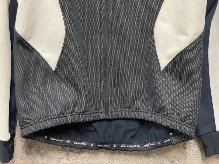 JI037 パールイズミ PEARL iZUMi 長袖 サイクルジャケット 白 黒 L 裏起毛