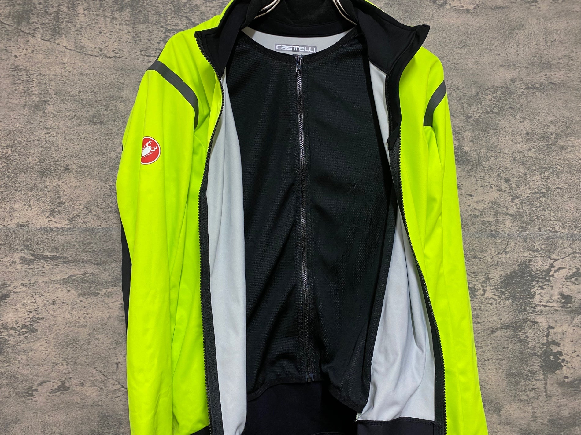 JS026 カステリ CASTELLI ROSSO CORSA ソフトシェル 長袖 サイクル