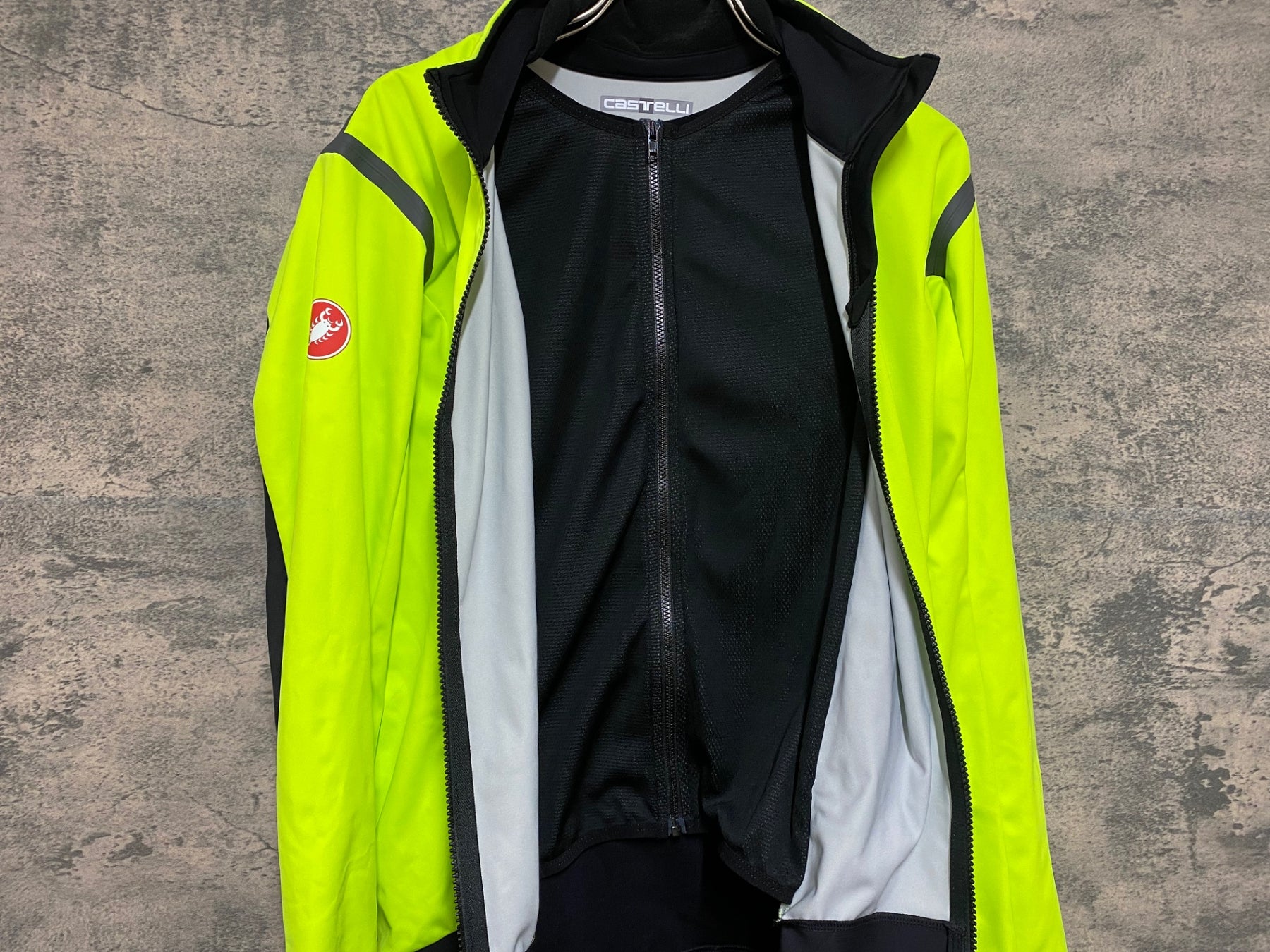 Castelli Rosso Corsa サイクルジャケット JS026 カステリ CASTELLI ROSSO CORSA ソフトシェル 長袖 サイクル