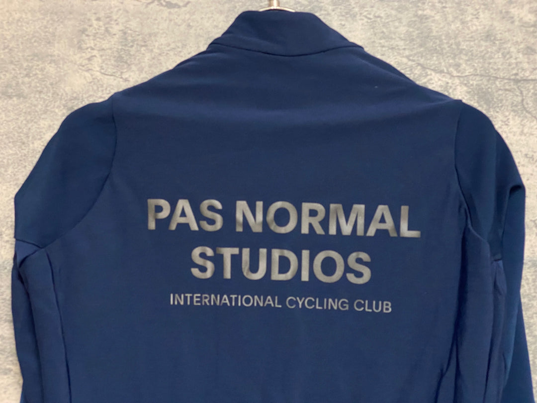 KA510 パスノーマルスタジオ PAS NORMAL STUDIOS CONTROL HEAVY JERSEY 長袖 サイクルジャージ 濃紺 M 裏起毛