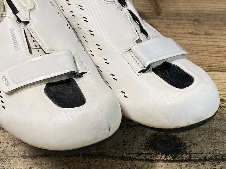 JT659 シマノ SHIMANO SH-RP501 RP5 ビンディングシューズ 白 EU45