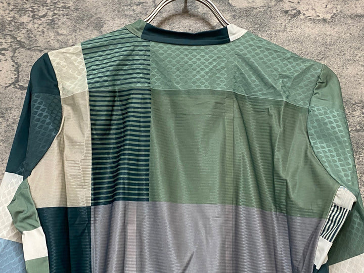 KL111 ラファ Rapha PRO TEAM AERO JERSEY TIME 半袖 サイクルジャージ 緑 白 XL