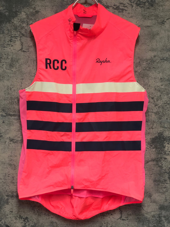 KL364 ラファ Rapha RCC BREVET GILET サイクルベスト ジレ ピンク L