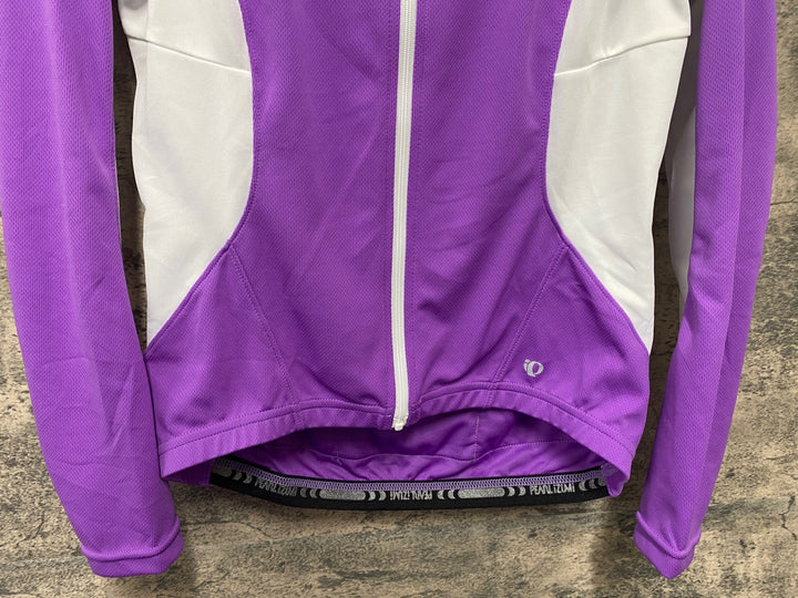 KD217 パールイズミ PEARL iZUMi UVロングスリーブジャージ 半袖/長袖 サイクルジャージ  着脱式 紫 M