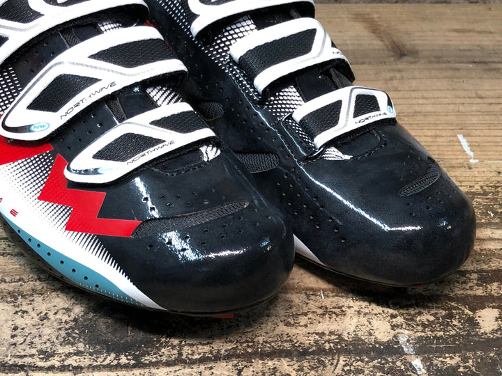 JR506 ノースウェーブ NORTHWAVE EXTREME ビンディングシューズ 黒赤白 EU40