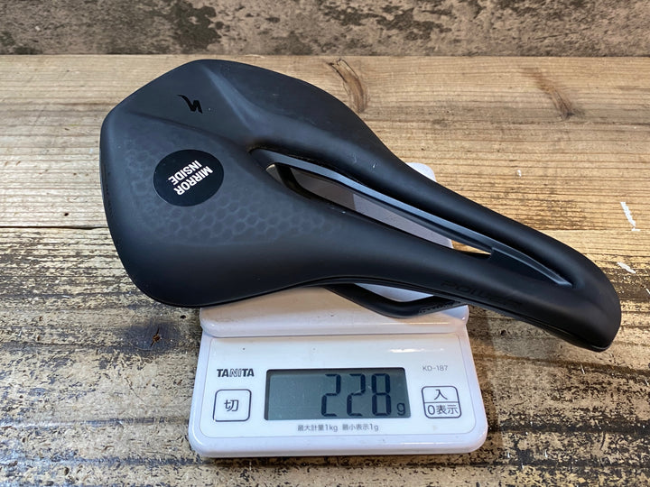 JP802 スペシャライズド SPECIALIZED POWER EXPERT WITH MIRROR サドル 黒 HOLLOW TI レール