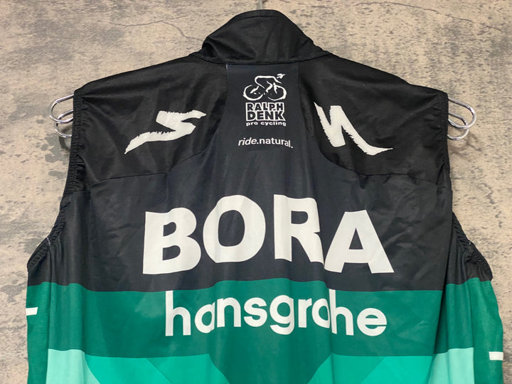 KJ776 スポーツフル sportful サイクルベスト ジレ 黒 白 L BORA hansgrohe