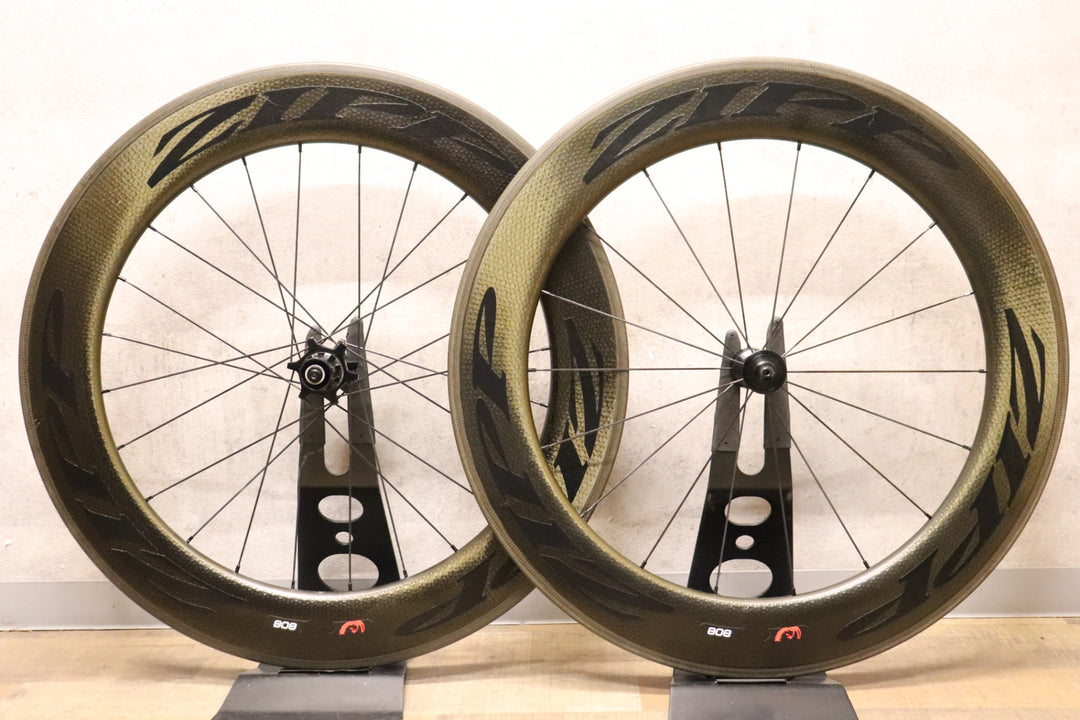 ジップ ZIPP 808 ファイアクレスト Firecrest カーボン クリンチャー ホイールセット シマノ12/11S 【さいたま浦和店】