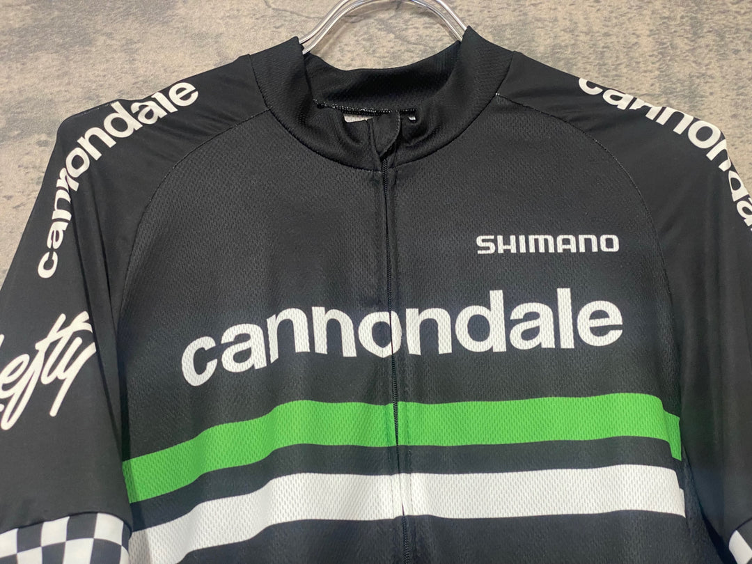 KH371 シマノ SHIMANO 半袖サイクルジャージ CANNONDALE M 黒