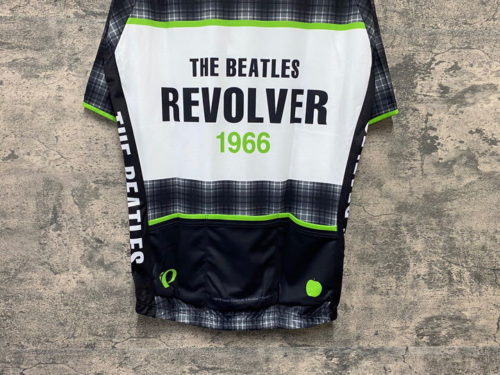 KA647 パールイズミ PEARL iZUMi 半袖 サイクルジャージ 黒 白 総柄 XL