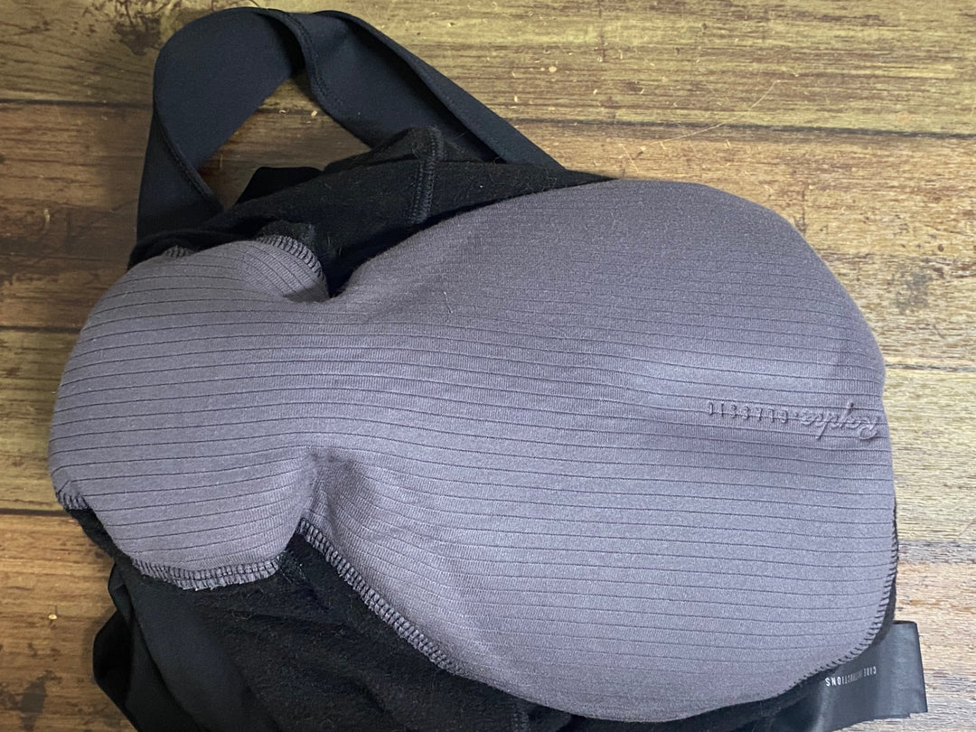 KP597 ラファ Rapha WOMEN'S CORE CARGO WINTER TIGHTS WITH PAD ビブタイツ 黒 レディース S 裏起毛