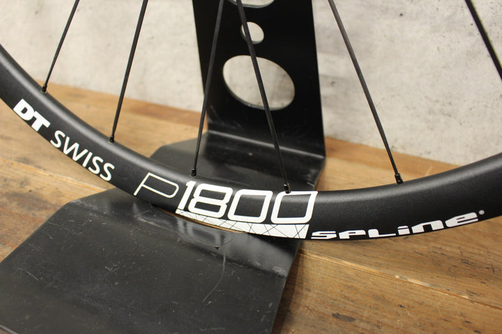 DT SWISS P1800 SPLINE 32 DB DISC アルミ チューブレスレディ ホイール シマノ 12/11S ワイドリム 18C リアのみ 【福岡店】