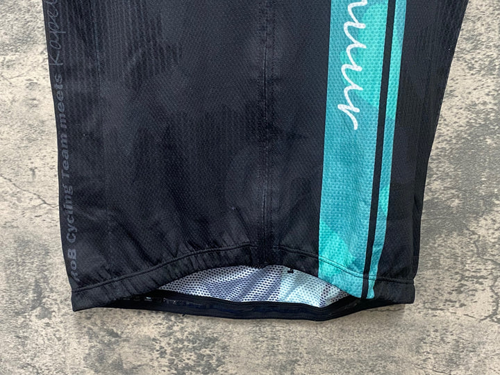 JS691 カペルミュール KAPELMUUR 半袖 サイクルジャージ 黒チェレステ L ROB
