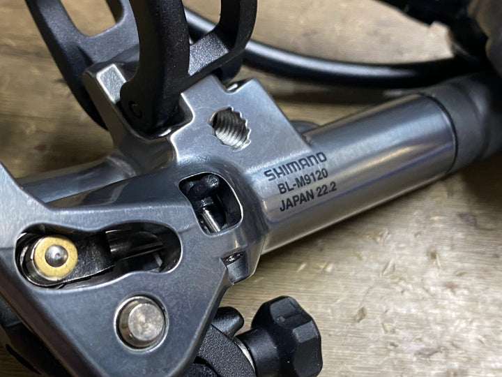 KH716 シマノ SHIMANO XTR BL-M9120-L BL-M9120 右前 ブレーキ レバー キャリパー セット 2フィンガー Φ22.2 フラットマウント 油圧