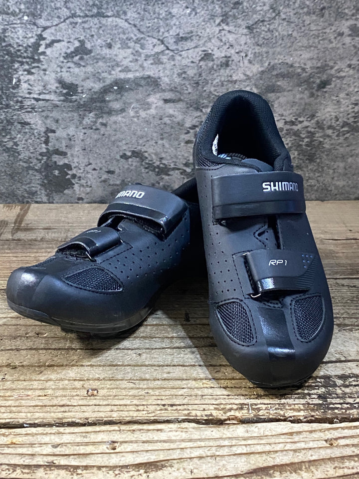 KG413 シマノ SHIMANO RP1 SHRP100-S L ビンディングシューズ 3穴 ブラック EU38 ※ペン字あり