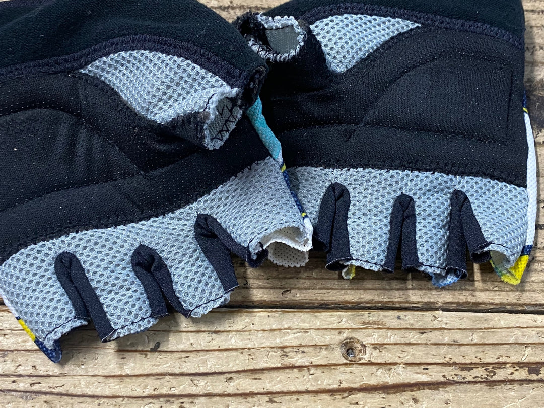 KB714 サンティーニ Santini 指切 グローブ ハーフジップ 総柄 L vacansoleil