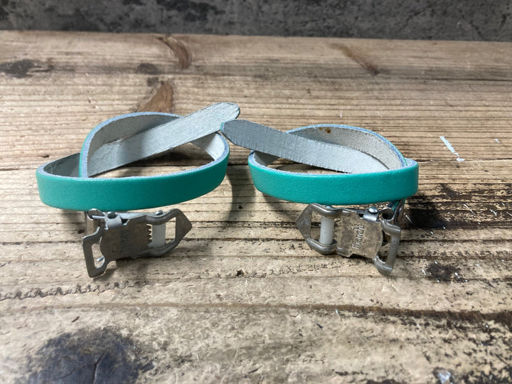 KM910 ビアンキ Bianchi ペダルストラップ チェレステ