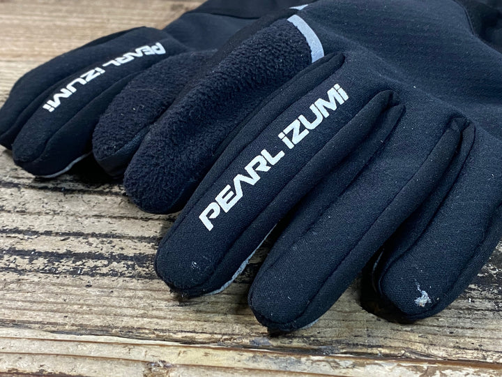 JR217 パールイズミ PEARL iZUMi 長指ウィンターグローブ 黒 M 裏起毛 黒タグ 擦れあり