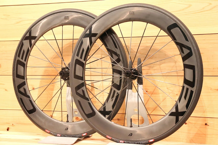 カデックス CADEX 65 DISC TUBELESS カーボン チューブレス ホイールセット シマノ12/11S フックレス 22mm 【千葉店】