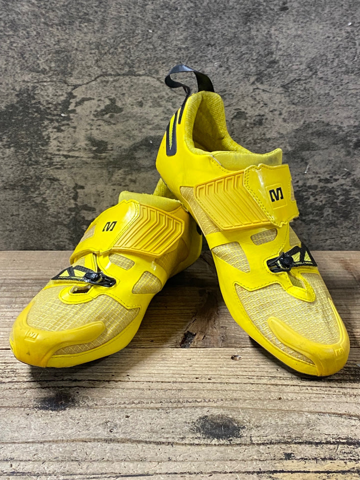 KC521 マヴィック MAVIC TRI HELIUM ビンディングシューズ 黄色 EU42 2/3