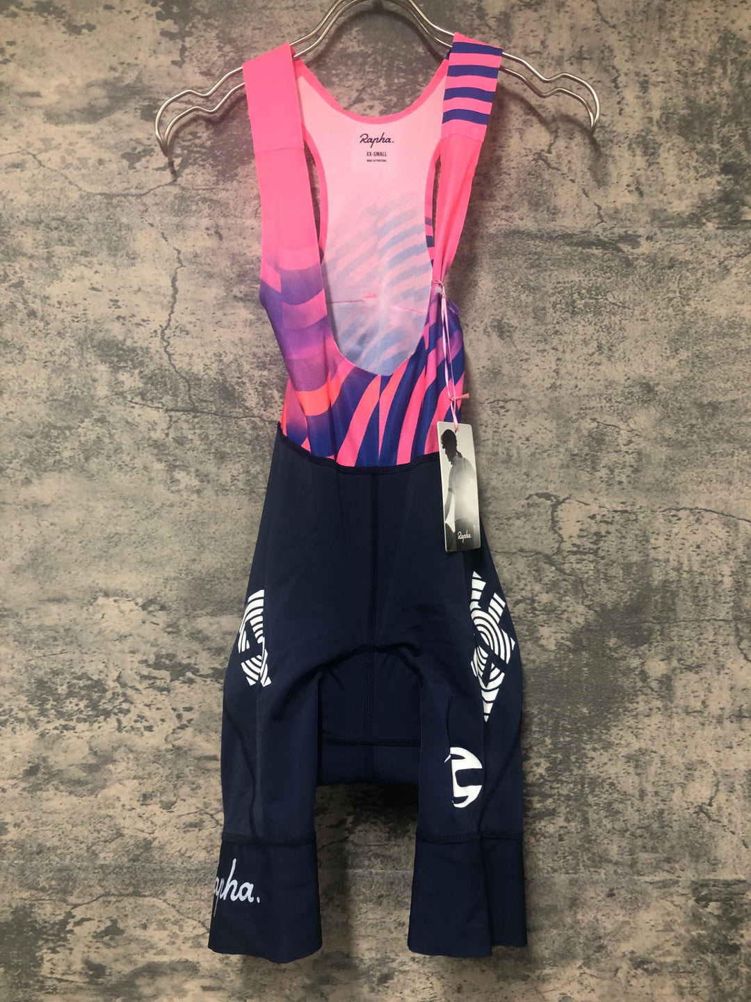 JE206 ラファ Rapha EF WOMEN'S PRO TEAM BIB SHORTS ビブショーツ ネイビー ピンク レディース XXS