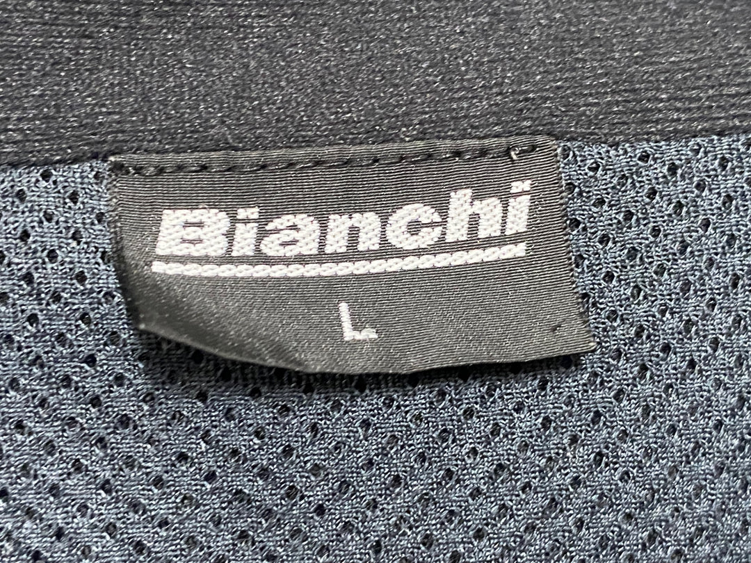 KG330 ビアンキ Bianchi 長袖 サイクルジャケット 紺 L