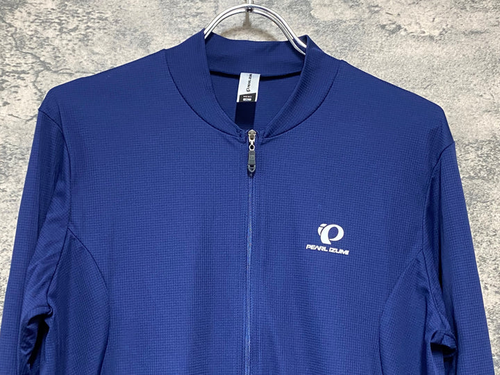 KA704 パールイズミ PEARL iZUMi 長袖 サイクルジャージ 薄手 紺 XLサイズ