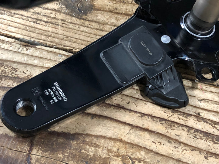 IS934 シマノ SHIMANO デュラエース DURA-ACE FC-R9100 クランクアーム 165mm 4IIII両足計測パワーメーター付属 ※右ベース部分割れのためジャンク