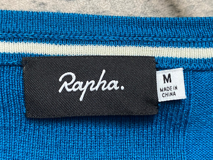 JY093 ラファ Rapha WOMEN’S MERINO ZIP TROUGH 長袖 サイクルジャージ レディース 青 M