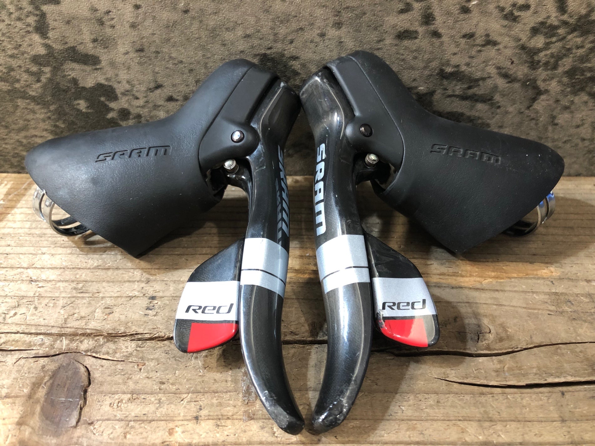 JY086 スラム SRAM レッド RED ダブルタップレバー セット 2x10S