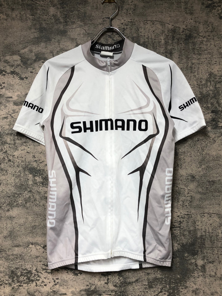 JW260 シマノ SHIMANO 半袖 サイクルジャージ 白 L