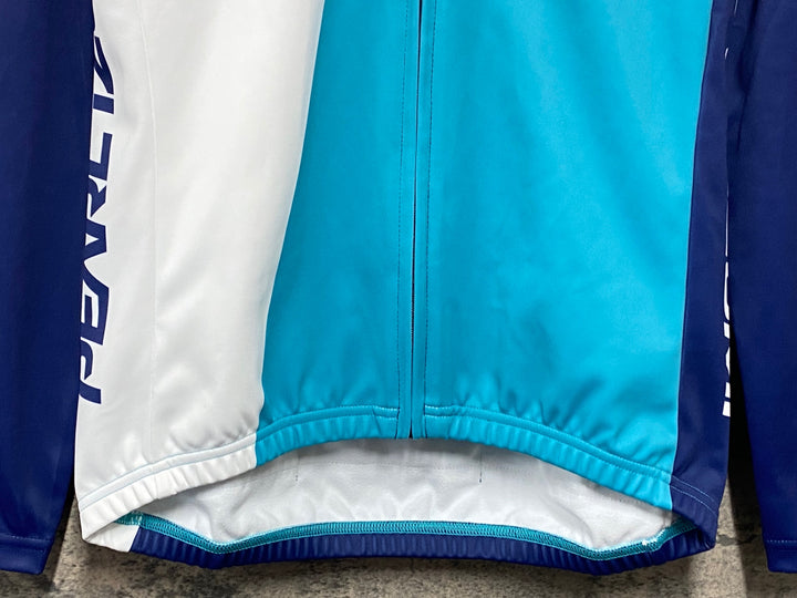 KI473 パールイズミ PEARL iZUMi 長袖 サイクルジャージ 裏起毛 M 紺白
