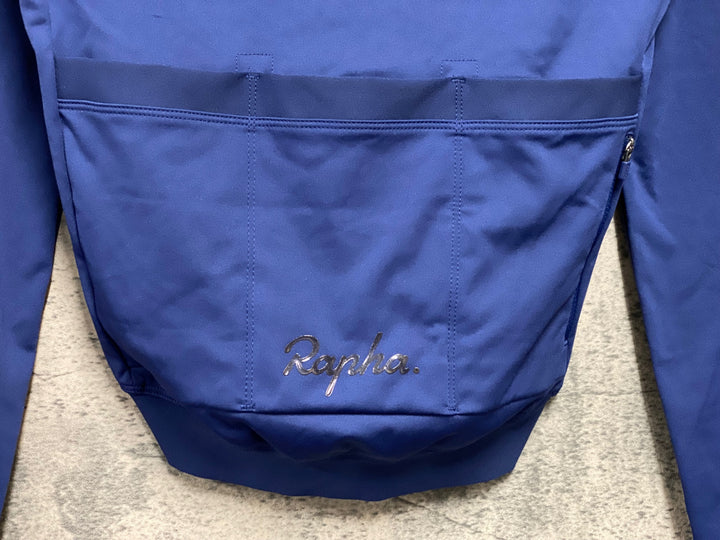 JE225 ラファ Rapha MEN'S LONG SLEEVE CORE JERSEY 長袖 サイクルジャージ ネイビー S 裏起毛