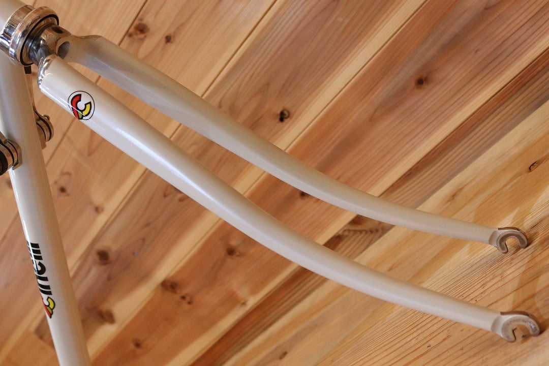 チネリ CINELLI スーパーコルサ SUPERCORSA 1990年頃 クロモリ スチール ロードバイク フレームセット リペイント品 【広島店】