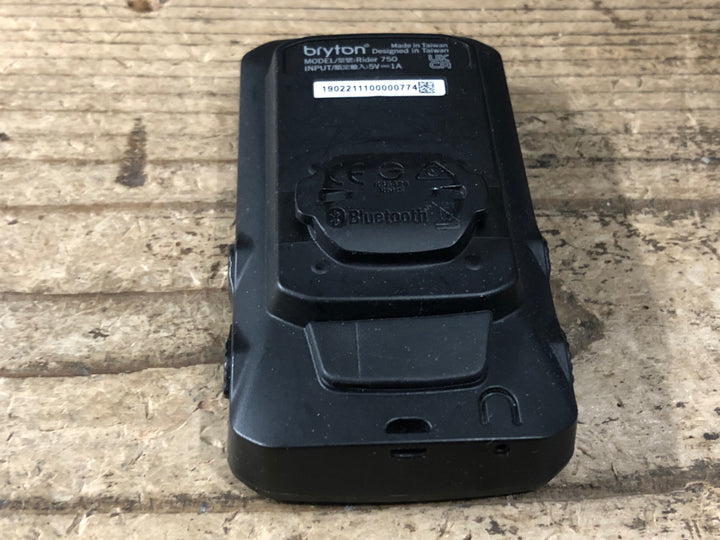 JT606 ブライトン bryton Rider 750 サイクルコンピューター 動作確認済
