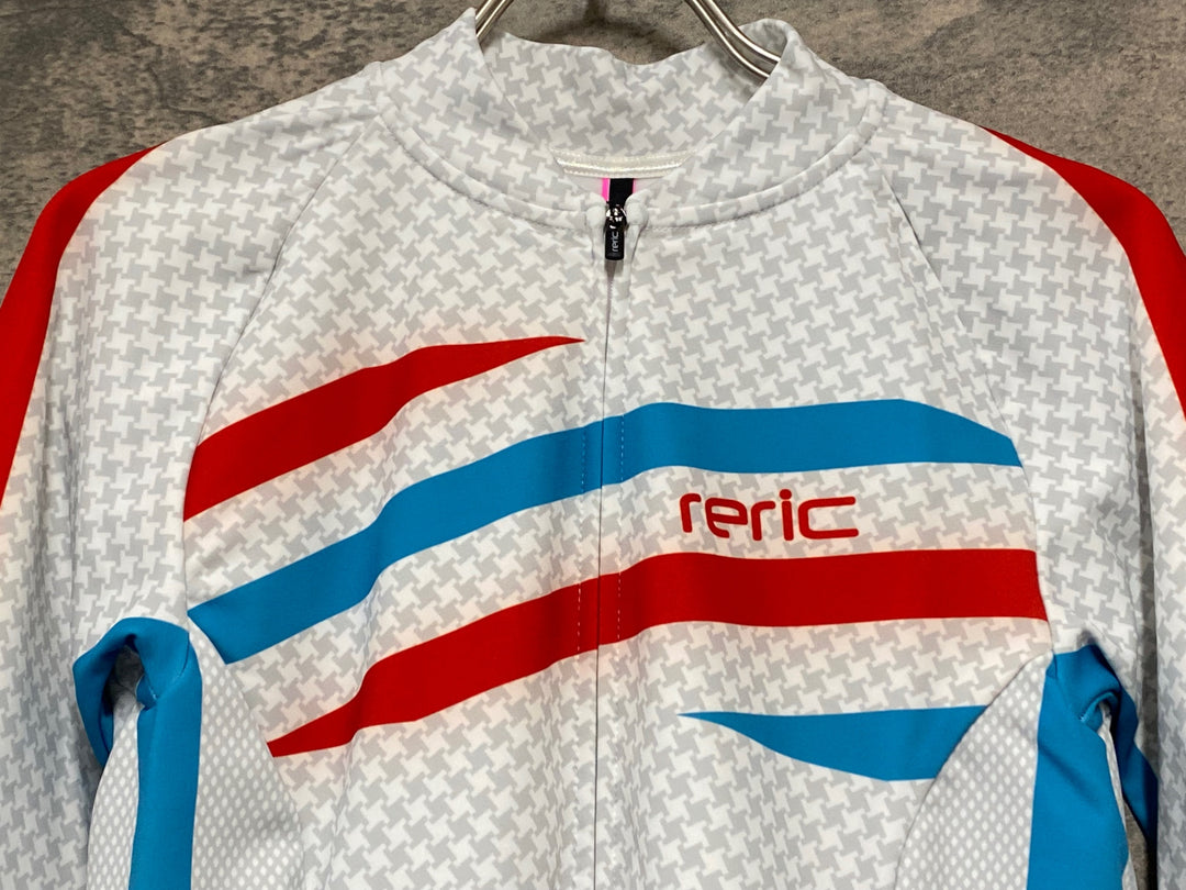 JV963 レリック reric Women's Grace Long Sleeve Jersey 長袖サイクルジャージ 白 L 裏起毛 レディース