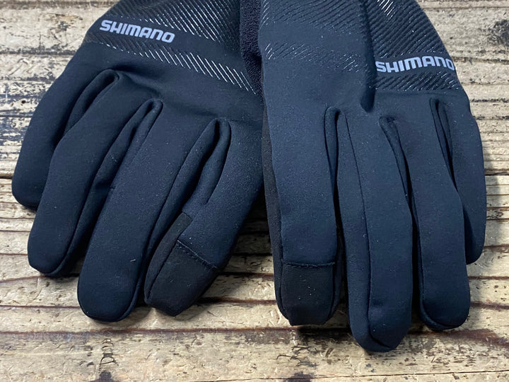 KA894 シマノ SHIMANO INFINIUM PRIMALOFT 長指 グローブ 黒 M GORE-TEX