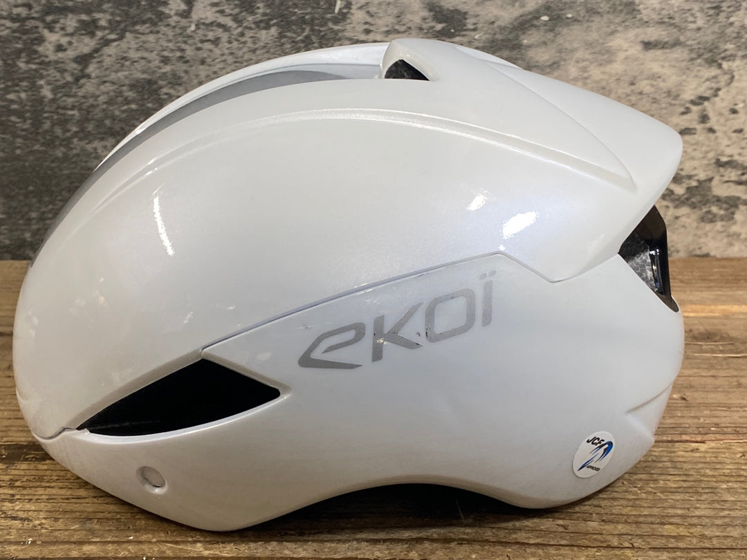 KH162 エコイ EKOI AR16 ヘルメット 55-58cm Mサイズ 白 2025年6月製造