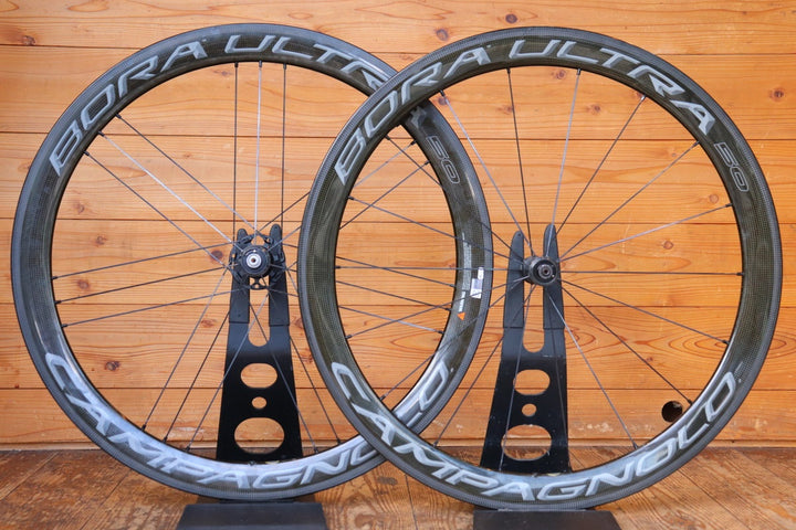 カンパニョーロ CAMPAGNOLO ボーラ ウルトラ BORA ULTRA 50 TU カーボン チューブラー ホイールセット シマノ 11S/12S 【芦屋店】