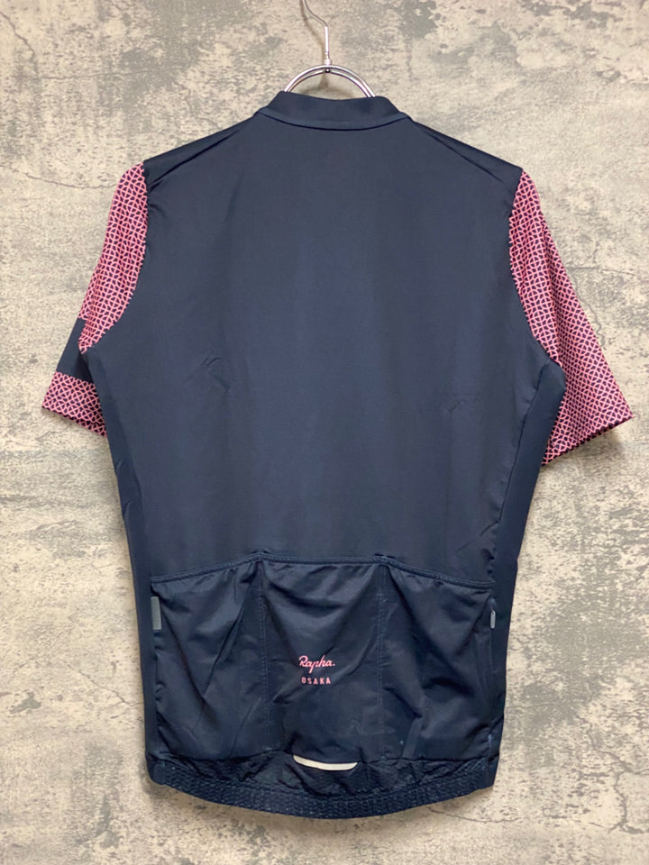 JM527 ラファ Rapha CLUBHOUSE MERCH MIDWEIGHT RACE JERSEY 半袖 サイクルジャージ 濃紺 M