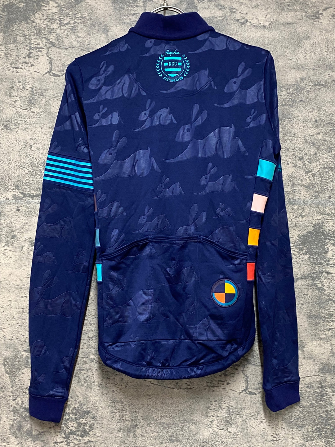 JS968 ラファ Rapha RCC ＋ PAUL SMITH CLASSIC LONG SLEEVE JERSEY 長袖 サイクルジャージ 紺 XS